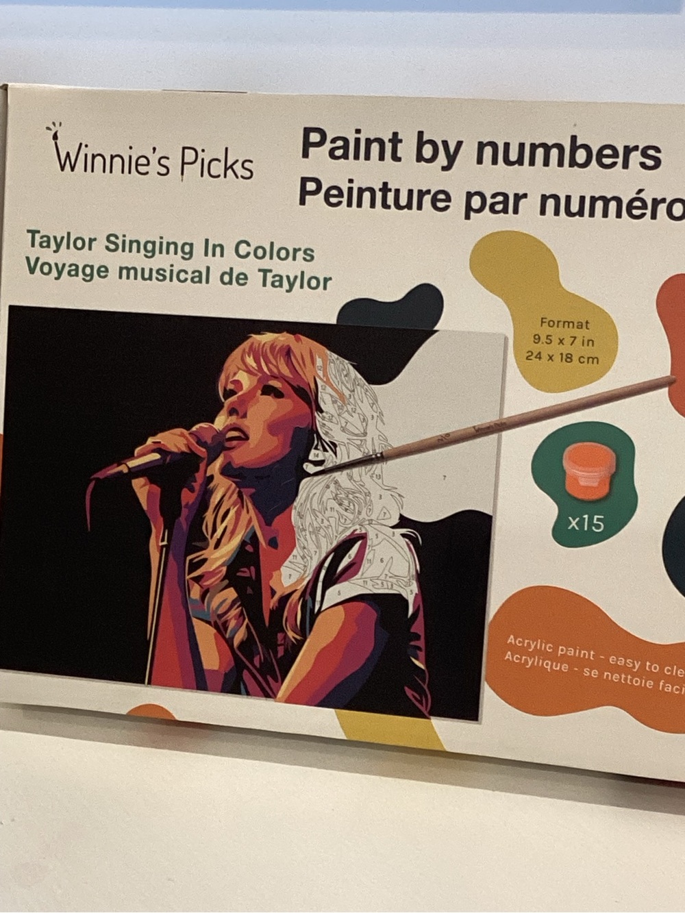 Taylor Singing In Colors Paint by Numbers - Multicolor - Picture 6 of 15